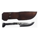 Cuchillo Artesanal Con Clavo Antiguo Y Hoja De Disco De Arad