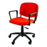 Silla Para Pc - Apoyabrazos Y Regulacion De Altura Color Rojo