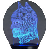 Luminária 3d Led Batman Morcego - Abajur De Mesa