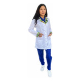 Bata Medica Para Dama Uniformes Stanford Con Bordes De Color