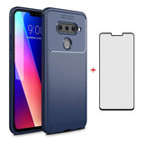 A Para LG V40 Thinq Con Pantalla De Vidrio Templado Prote749