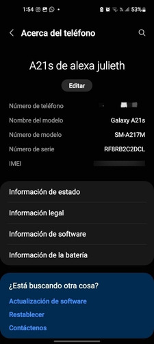 Celular Samsung Galaxy A21s 128gb 