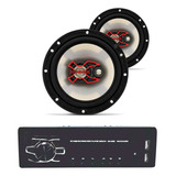 Alto-falante 6  50w Rms Bravox + Som Automotivo Maxx Audio