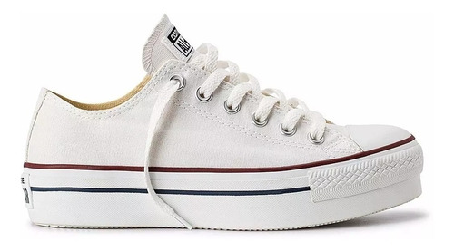 Zapatillas Mujer Converse All Star Plataforma Ox Blanco