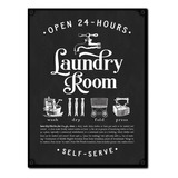 #1510 - Cuadro Decorativo - Laundry Lavadero Poster Retro 
