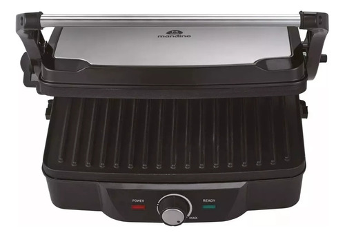 Parrilla Eléctrica Multi Grill 2 En 1 Tostadora Acero Inox