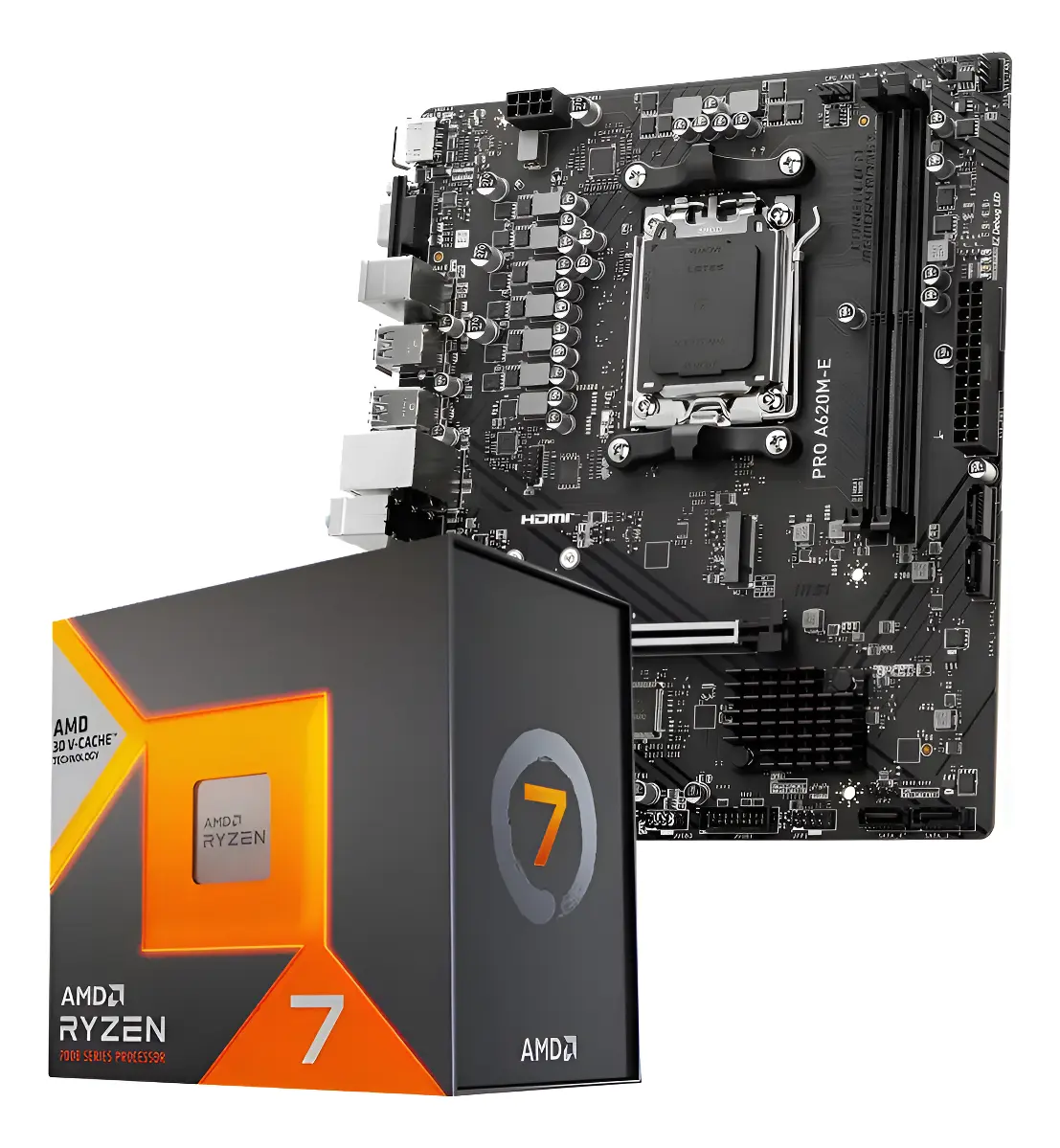 Combo Actualizacion Ddr5 Ryzen 7 8700g + A620m Am5