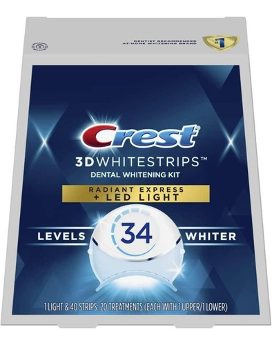Crest Whitestrips 3d Tiras Para Blanquear Dientes Con Luz