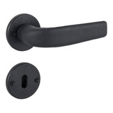 Fechadura Para Porta Interna Preto 40mm Comum Roseta Ecco Ar