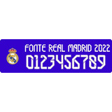 Vetor Fonte Nome E Numero Real Madrid 2022