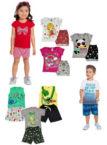 Kit 20 Peças De Roupa Infantil Bebe Menino E Menina Promoção