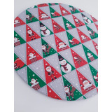 Mesa Posta Natal Kit 4 Capas De Sousplat Natalino