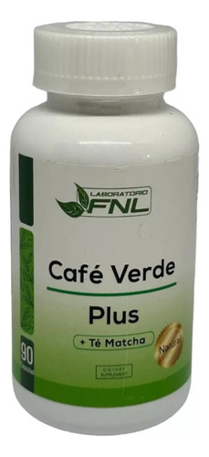 Cafe Verde + Té Matcha Quema Grasa Energía Fnl  X 90 Cap.