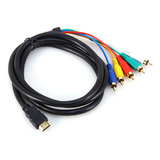 Convertidor De Audio Y Vídeo Hdmi Macho A 3 Rca Av De 0,5 M,