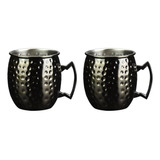 2 Piezas Cup Tazas De Cobre Martillado Cóctel De 530ml /