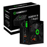 Fonte Atx Gamemax Gs600 600w 80 Plus White Pfc Ativo