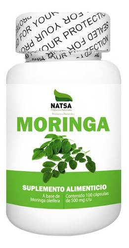 Moringa 100 Cápsulas, Calidad Premium Sabor Natural