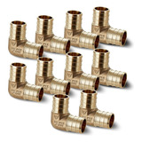 Codo Pex De Bronce Eco Sin Plomo De 3/4 De Pulgada (5 Unidad