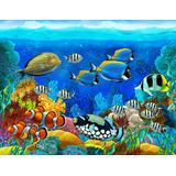 Papel De Parede Adesivo Vinilico Aquario Nemo 1,55x2,20 Mts