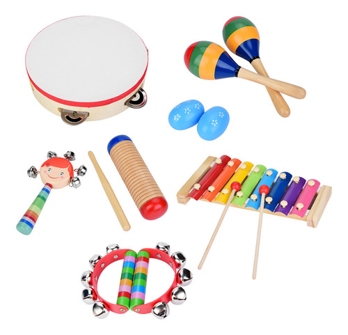 Instrumentos Musicales Para Niños Pequeños, 13 Piezas De Per