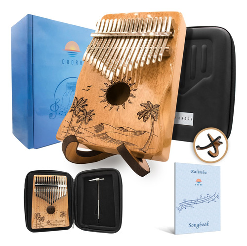 Kalimba Piano De Pulgar De 17 Teclas Con Estuche