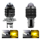 Foco Proyector Hiper Led Lupa Bicolor Motocicleta H4 B35 B20