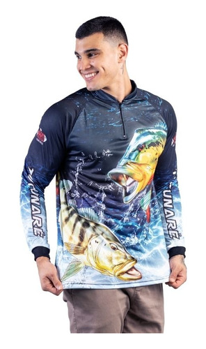 Camisa Camiseta Blusa Pesca Com Proteção Uv50 Peixe Pescaria