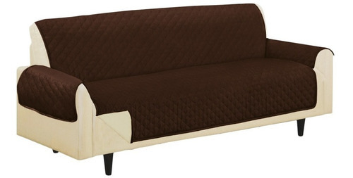 Protector De Sofá Reversible Sofa Saver 3 Puestos Color Marrón