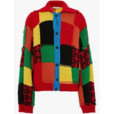 Cardigan Suéter Harry Styles Multicolor Artesanal Premium