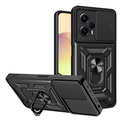 Capa Skudo Para Xiaomi Poco F5 - Proteção Camera E Anel