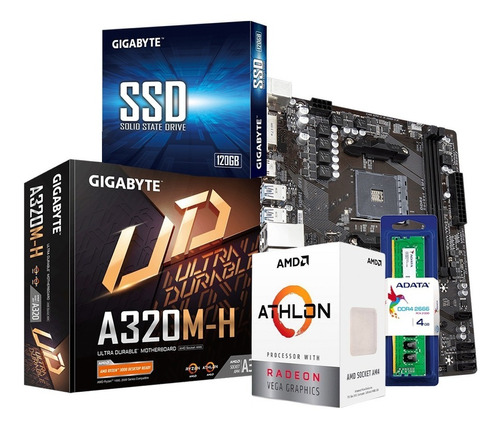 Kit De Actualizacion Cliente Ligero Ssd 120gb Y Cpu Athlon