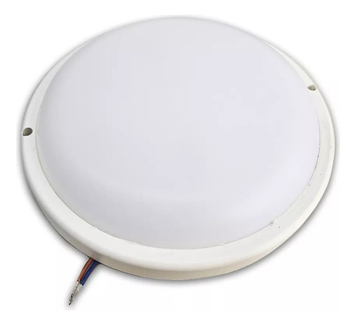 Plafon Blanco Tortuga Redonda 18w Led Fria Exterior Candela