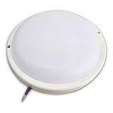 Plafon Blanco Tortuga Redonda 18w Led Fria Exterior Candela