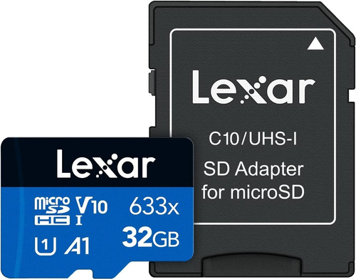 Memoria Micro Sd Lexar 32gb Blue 633x Clase 10 Uhs-i