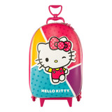 Mochila De Rodinhas Hello Kitty Escolar 3d Meninas Infantil