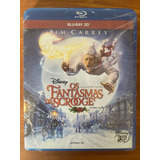 Bluray 3d Os Fantasmas De Scrooge Jim Carrey Disney Lacrado