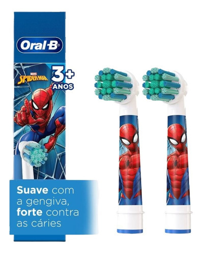 Refil Escova Eletrica Spider-man 2 Und Homem Aranha - Oral-b