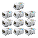 Conector Keystone Jack A Antrader Rj45/cat6/cat5e Sin Herram