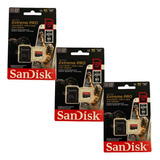 Pack X3 Tarjetas De Memoria Para Camara De Seguridad Sandisk