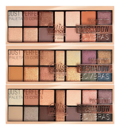 12 Paleta De Sombras Just Perfect Mf8448 Miss France Ataca S