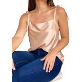 Blusa Satin Tiras (car026)