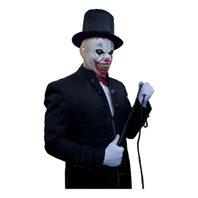 Máscara Payaso Psycho Clown Realista Halloween Disfraz Color Blanco | Meses sin interés