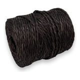 Barbante Fio De Sisal 2mm 250g 75 Metros - Cor Preto Lanazyn