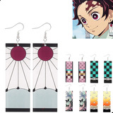 Aretes De Tanjiro Demon Slayer Kimetsu No Yaiba Pendientes 