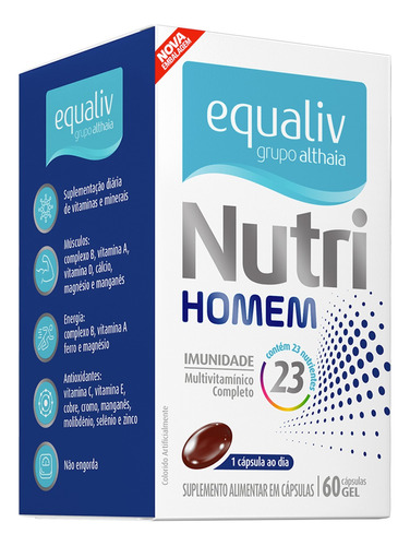 Multivitamínico Nutri Homem Equaliv Complex B Cromo Magnésio