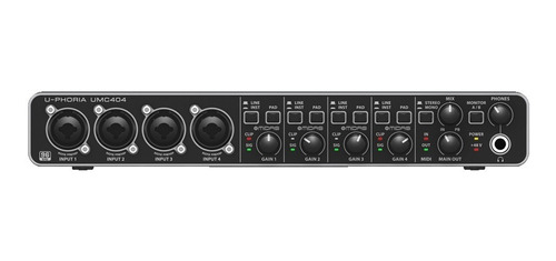 Interface De Audio Behringer U-phoria Umc404hd