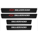 Sticker Vinil Estribos Automóvil Carbono 5d Silverado