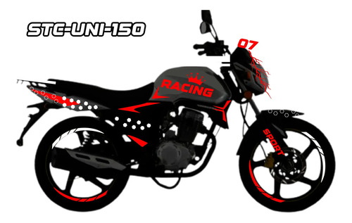 Kit Calcomanias Vinil Reflejante  Italika Ft 150 Gt Racing | Envío gratis