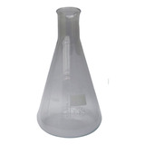 Erlenmeyer En Vidrio Boca Angosta De 2000 Ml Marca Simax