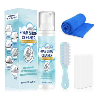 Limpiador De Espuma Para Zapatillas And Towel, Elimina Y Man